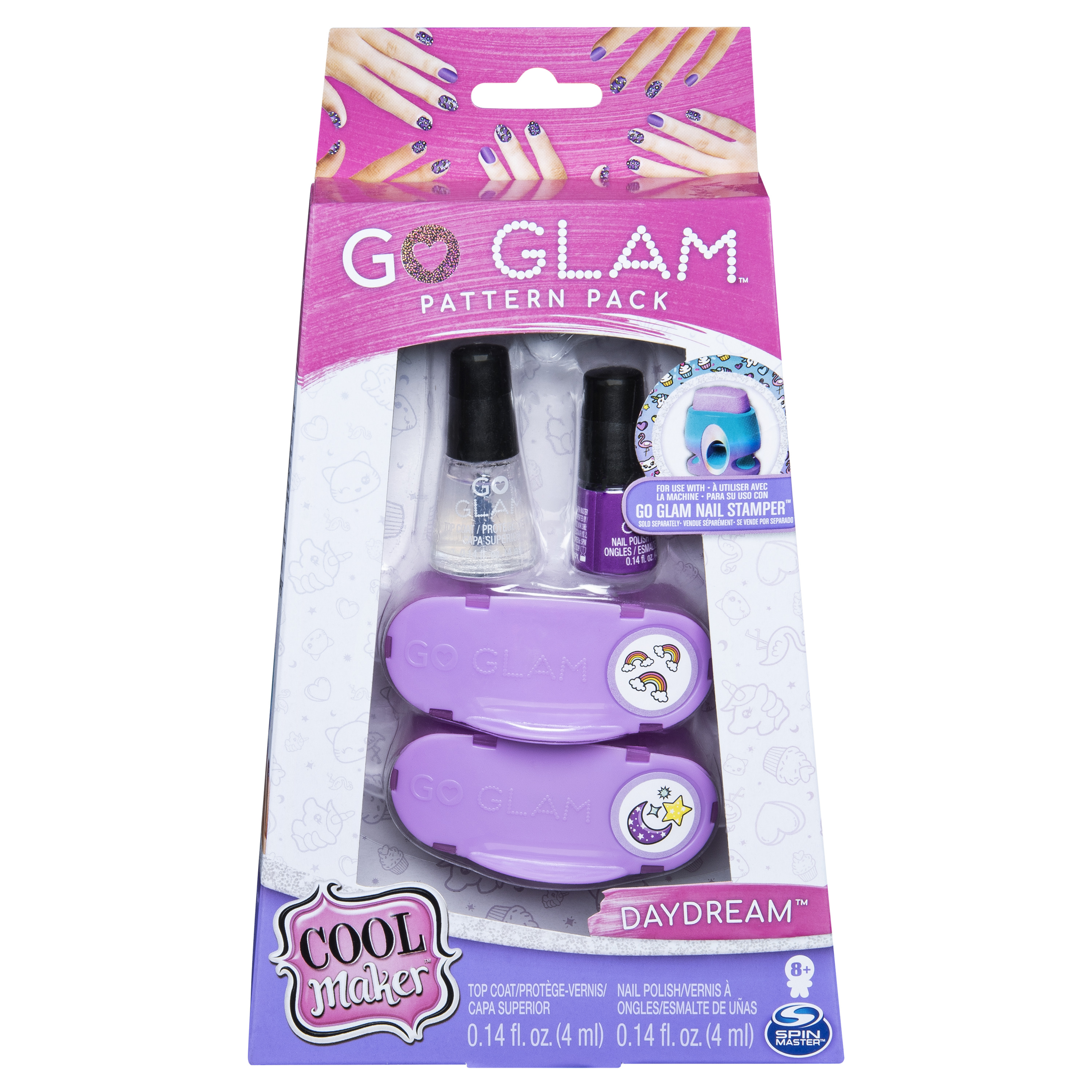 Cool Maker, GO GLAM Nail Stamper Bundle Comes with 2 Fashion pack refill