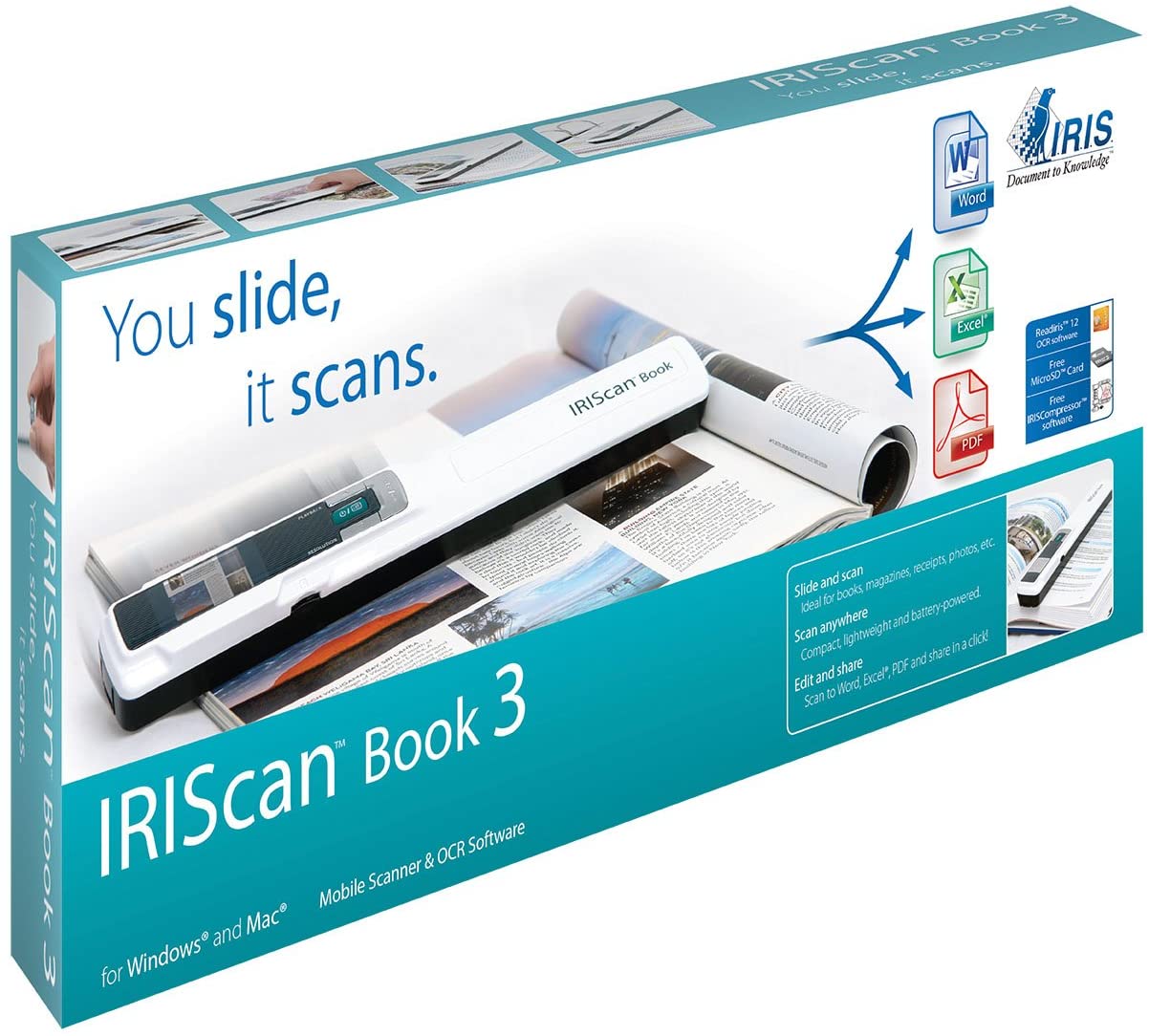 IRIScan Book 3 Wireless Portable Scanner