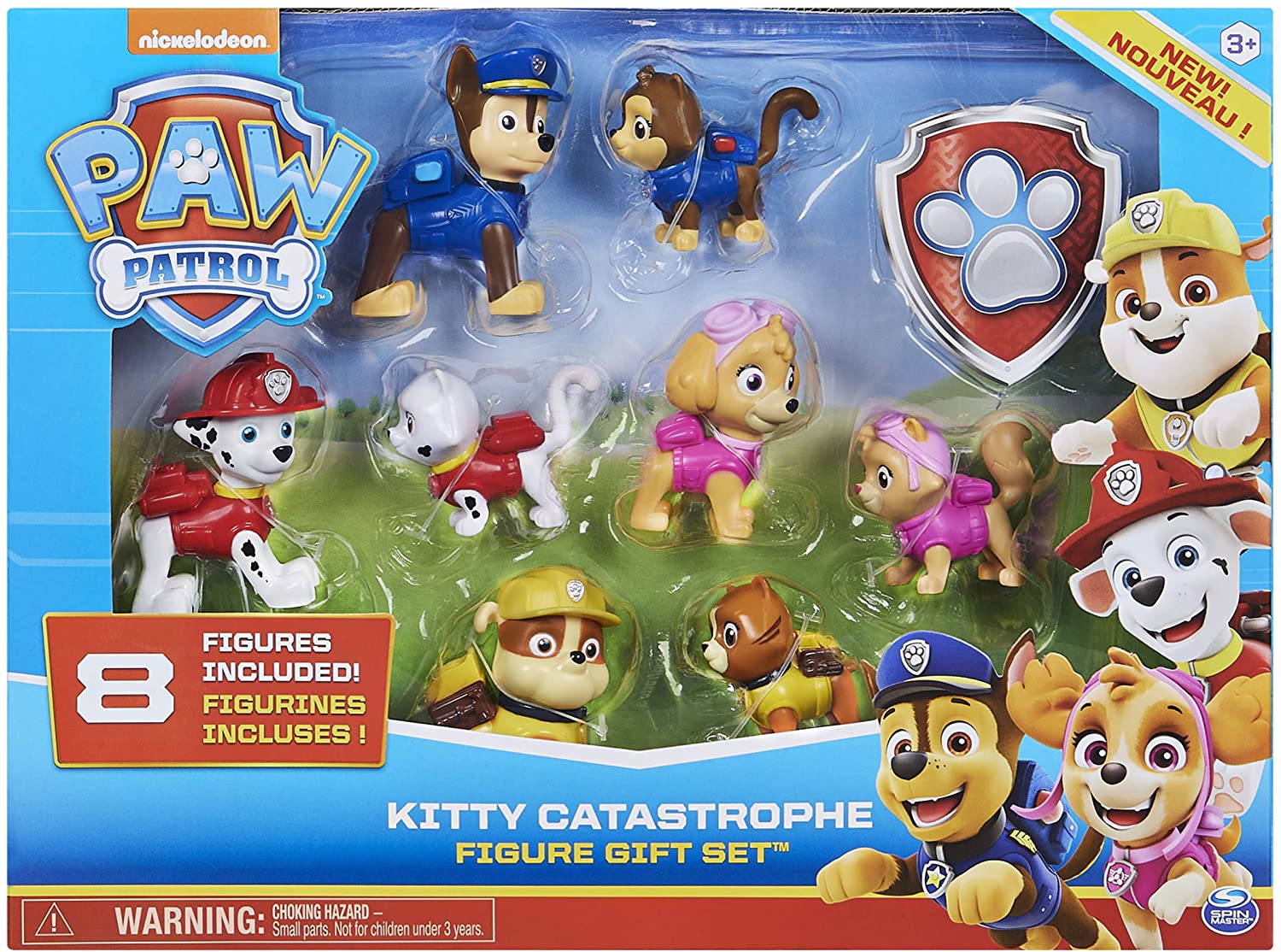 8 Action Paw Patrol Figures Multi Pack