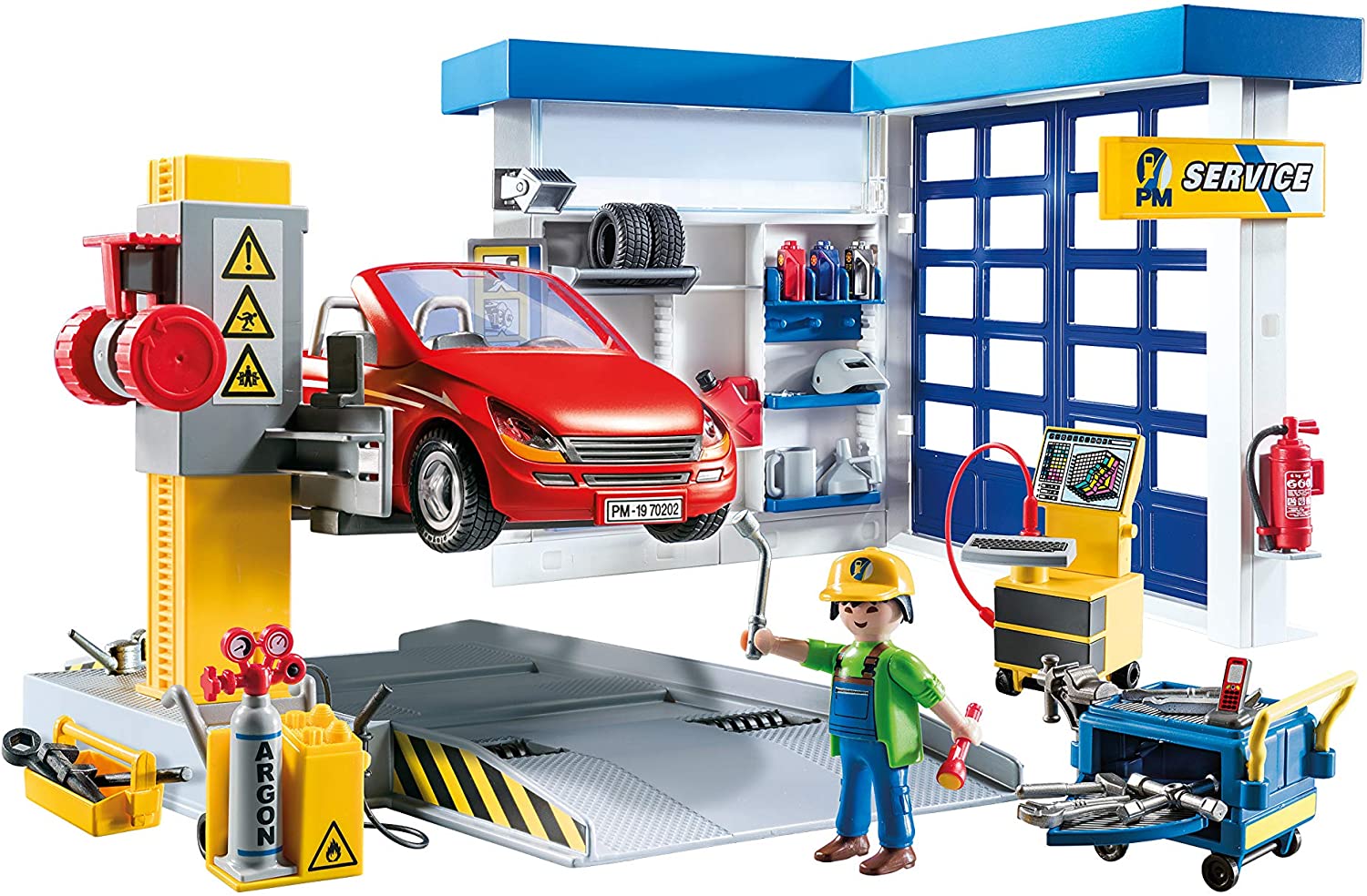 playmobil car garage