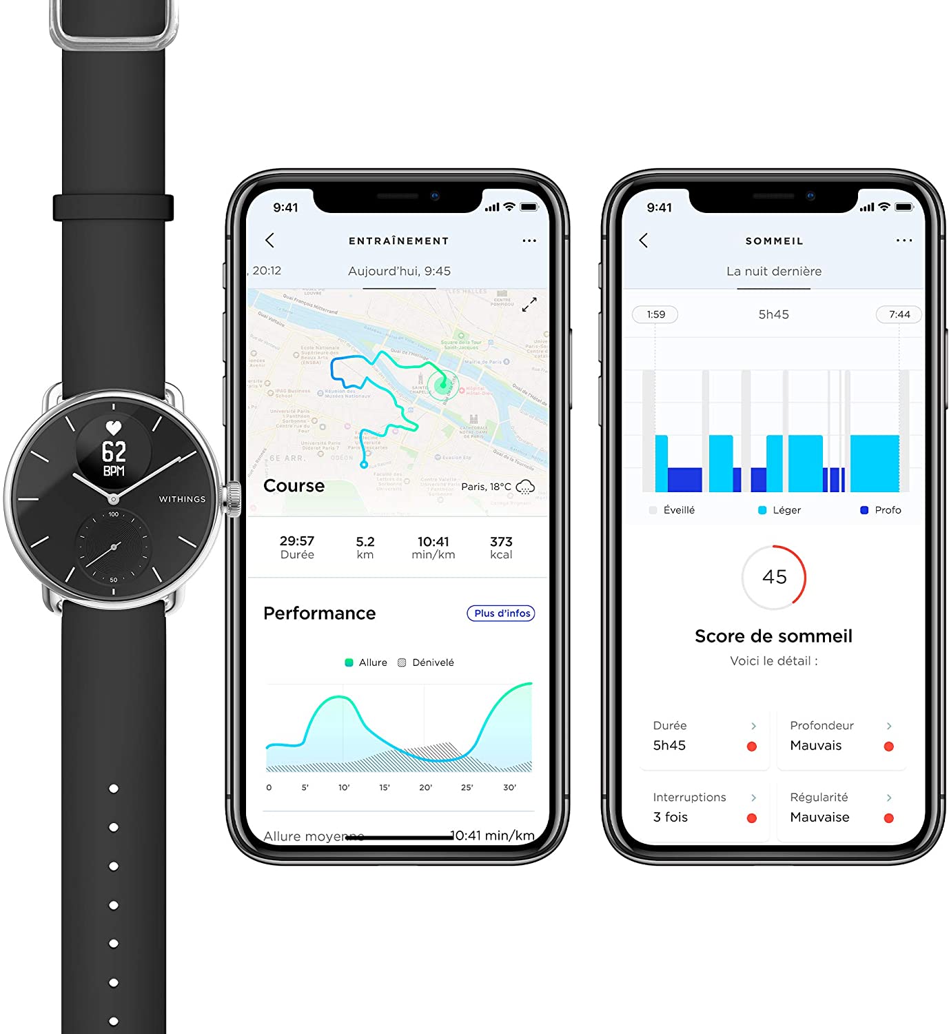 withings connected gps