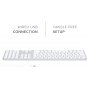 Satechi silver Qwerty wired aluminium keyboard