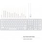 Satechi silver Qwerty wired aluminium keyboard