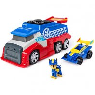 Vehicule + figurine ruben mighty pups charged up paw patrol, vehicules-garages