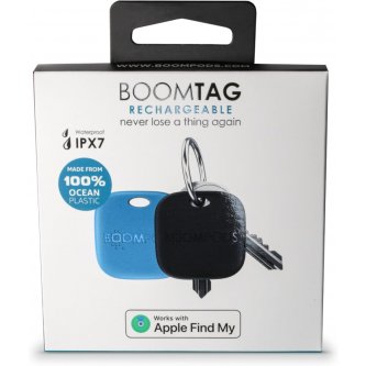 Boomtag Rechargeable Duo Pack Blue and Black Boompods