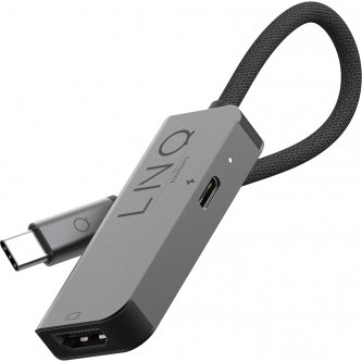 Hub USB-C 2-en-1 Gris Linq