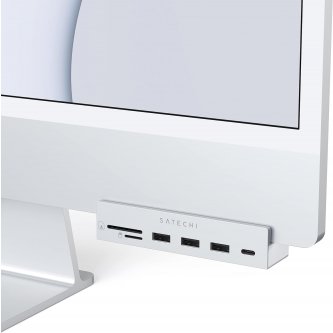 Multiport USB-C Clamp Hub iMac 24 inch Satechi