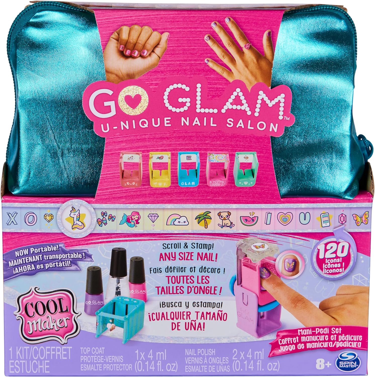 Cool MAKER - GO Glam U-Nique Nail Salon - Machine à Manucure et Pédicure  250 Ongles avec