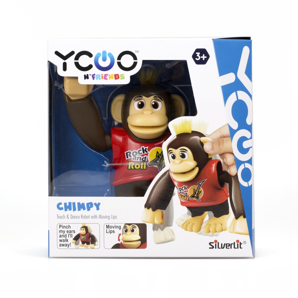 Robot Singe interactif - YCOO - Chimpy Ycoo : King Jouet, Peluches  interactives Ycoo - Peluches