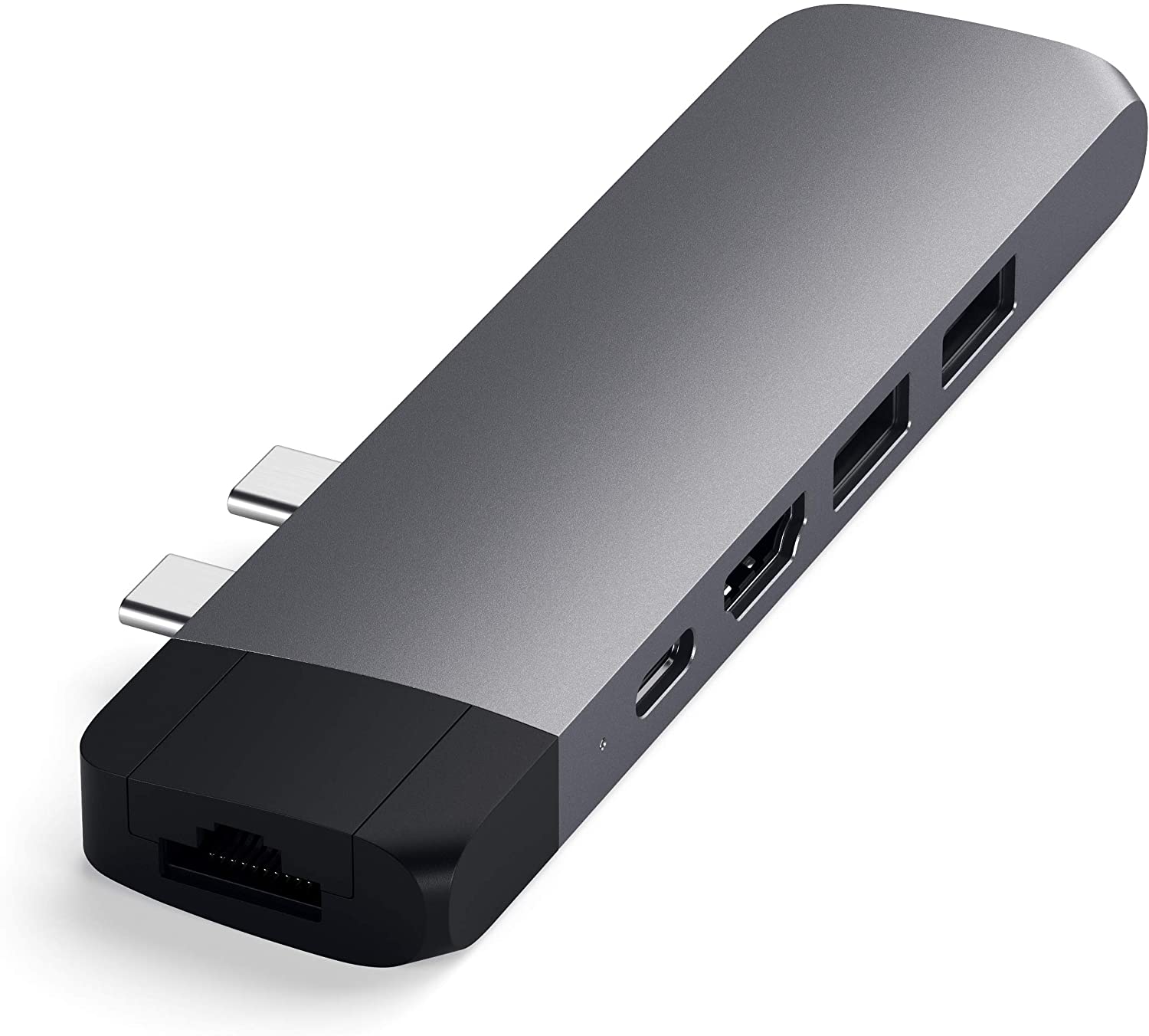 Hub USB C vers HDMI 4K, Disque Dur SSD, 2 USB, USB C - Satechi Hybrid Noir  - Français