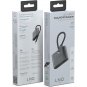 Hub Multiports USB-C 4-en-1 Gris Linq