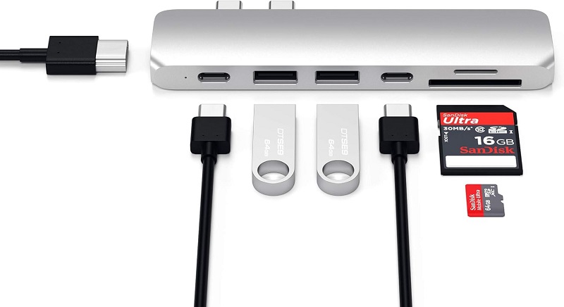 Adaptateur multi-ports USB-C 4K HDMI SD Satechi