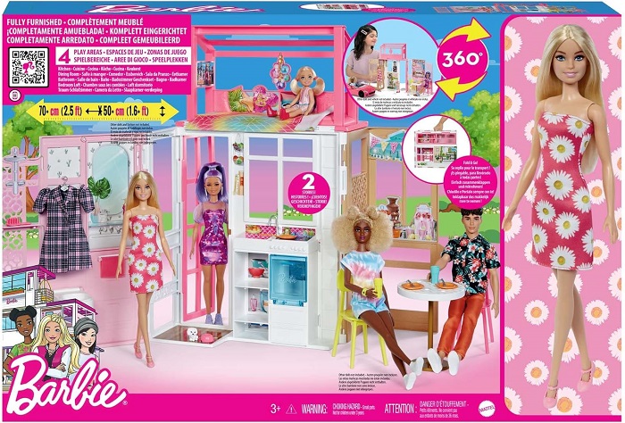 House on 2 levels: Barbie box set