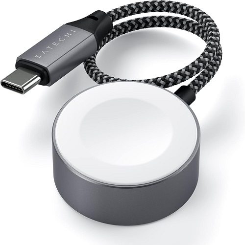 Cable charge magnetique USB-C Apple Watch Satechi