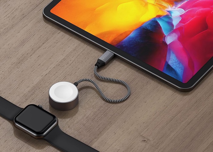 Cable charge magnetique USB-C Apple Watch Satechi