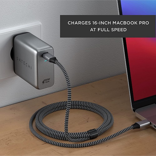 Chargeur mural 100W USB-C PD Macbook Satechi