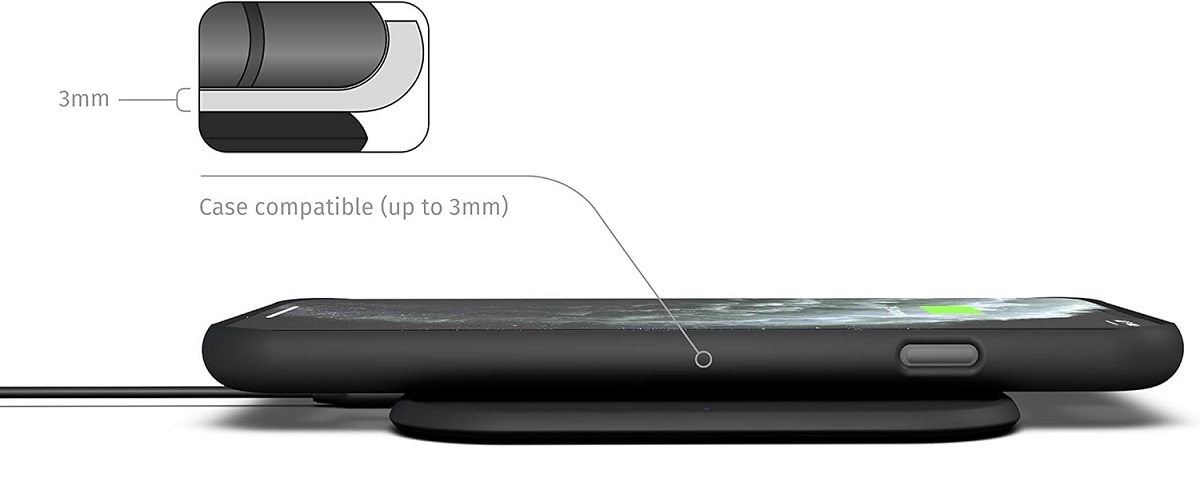 Zens wireless charger with USB-C plug