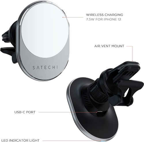 Satechi wireless magnetic car charger