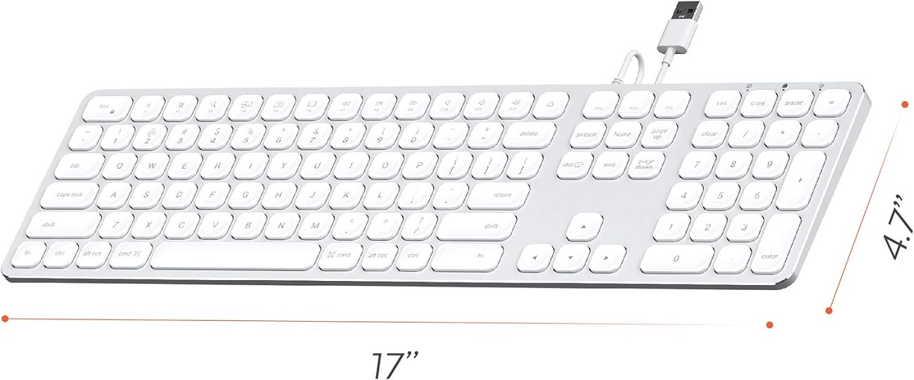 Clavier filaire en aluminium Qwerty Satechi