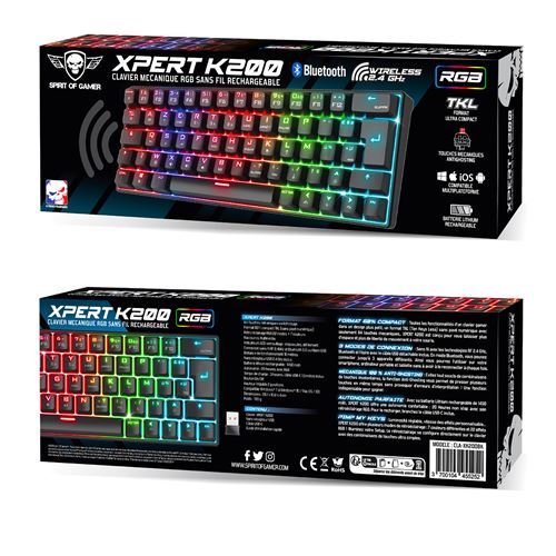 XPERT K200 wireless keyboard Spirit of Gamer