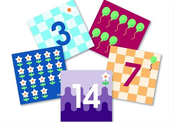Number cards for the Cubetto robot