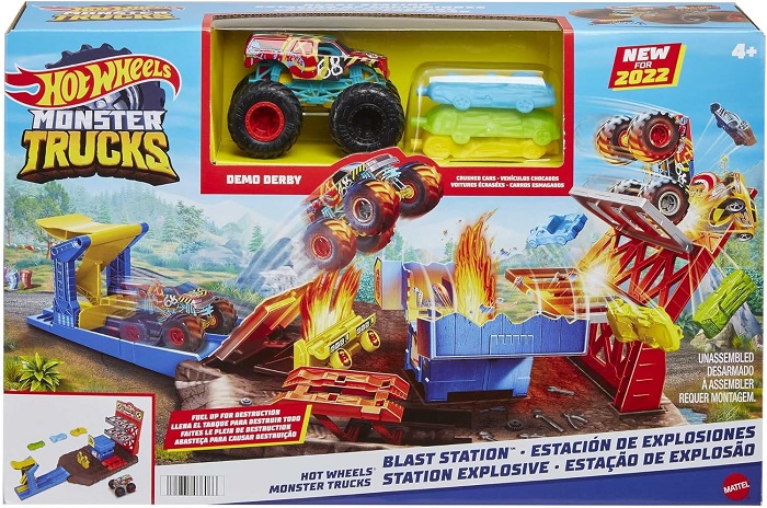 Hot Wheels Monster Trucks Station Explosive