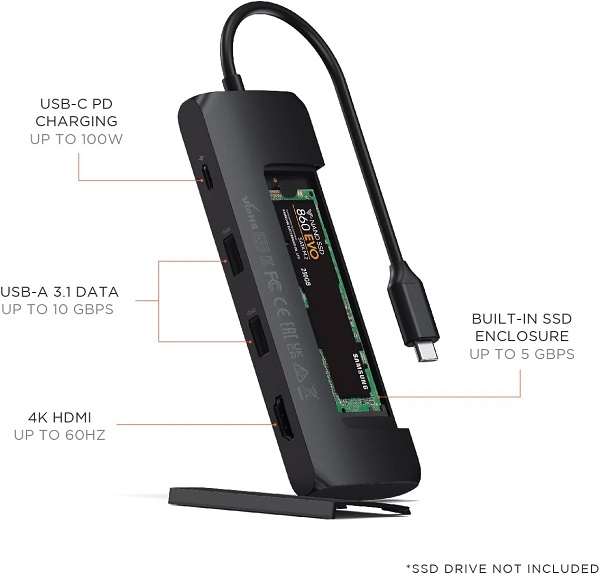 Hybrid USB-C Multiport + SSD Satechi