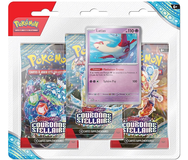 Pokemon 3 Boosters Couronne Stellaire EV7