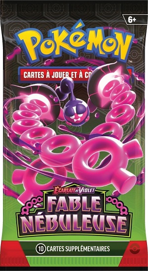 Pokemon 3 boosters Pechaminus ecarlate purple