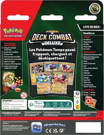 Pokemon Deck de combat de 60 cartes Miraidon ou Koraidon