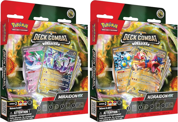 Pokemon Deck de combat de 60 cartes Miraidon ou Koraidon