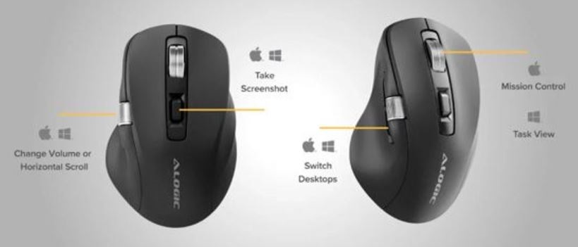 Apex Alogic 7-key Bluetooth programmable mouse