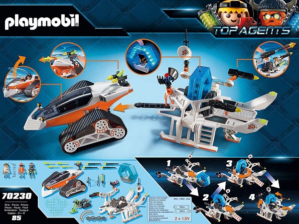 Playmobil Top Agents - Spy Team command vehicle 85pcs